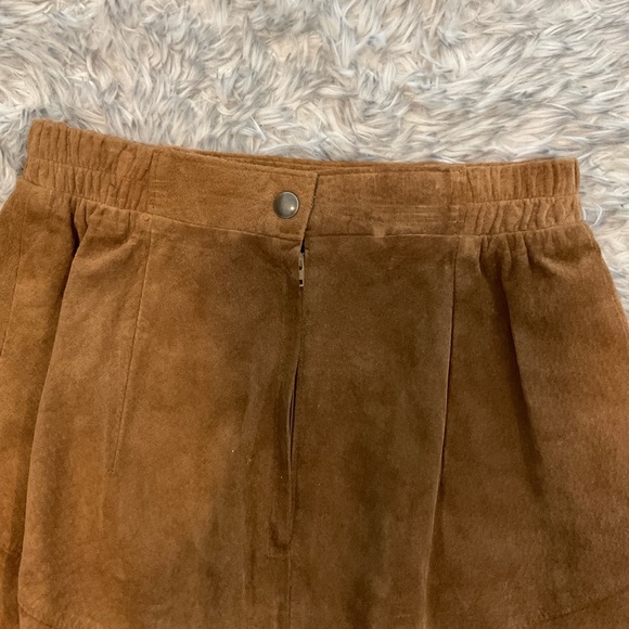 Brown Leather Skirt - Picture 5 of 7